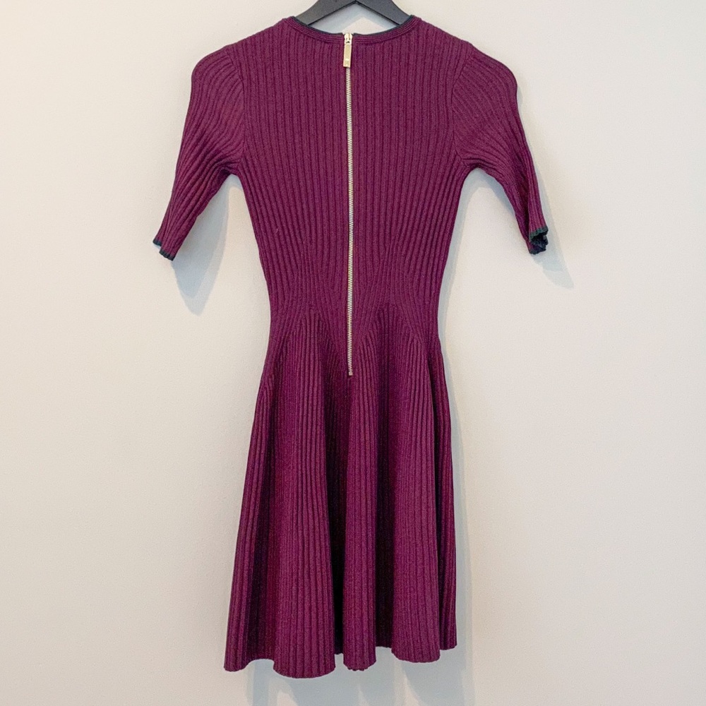 Ted Baker London Burgundy Mini Dress - Picture 6 of 10
